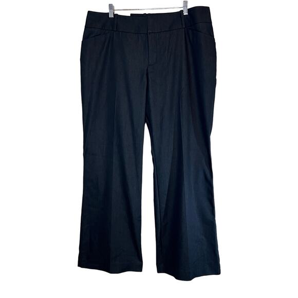 Mossimo Career Pants Sz 18 Blue Mid Waist Curvy Hip and Thighs Straight Leg NWT - Picture 3 of 9